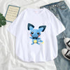 Harajuku Kawaii Tshirts Lovely Cartoon Printed Women Fashion T-Shirt Lilo Stitch Casual T Shirt Cute Casual Tops Mujer Camisetas